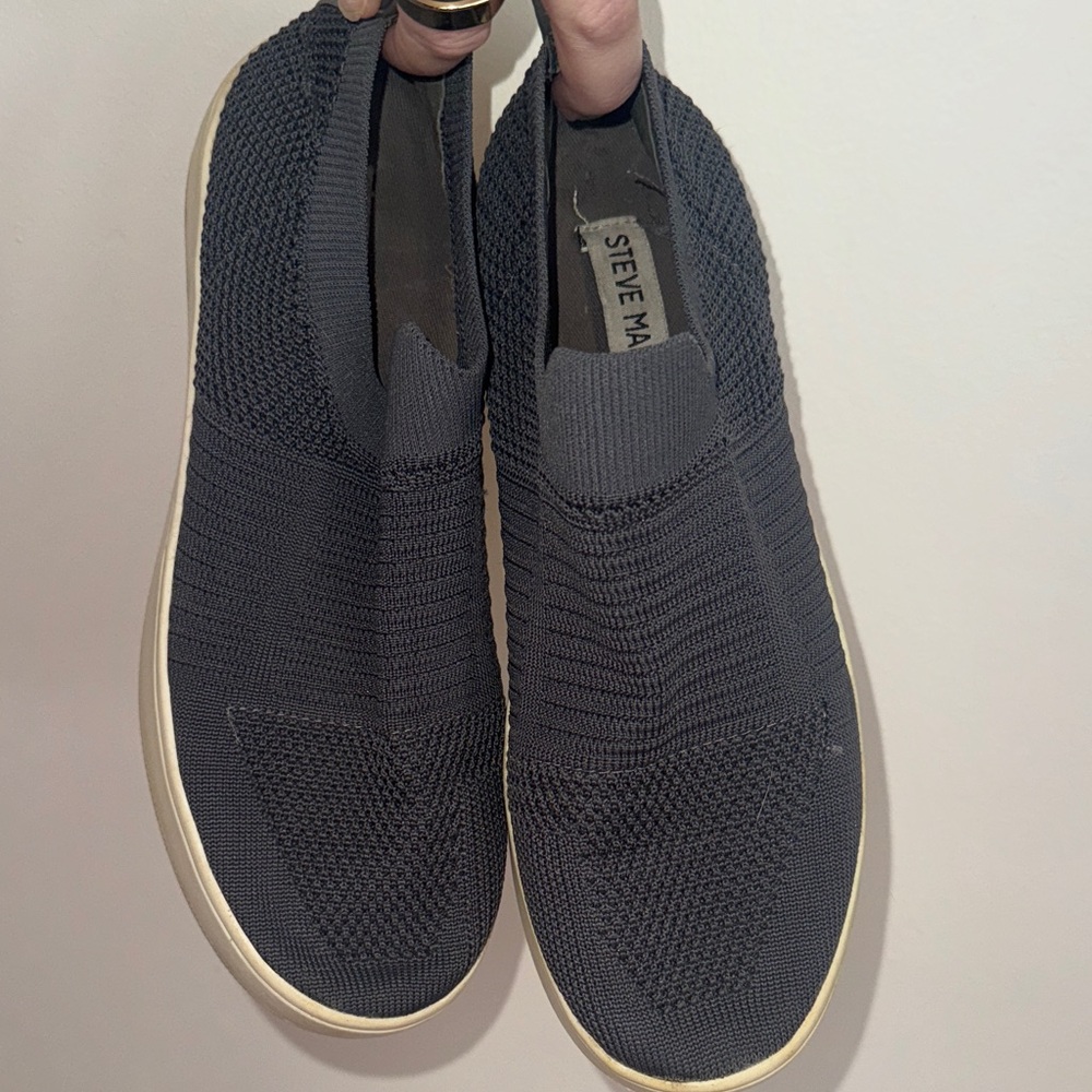 Steve Madden Navy Slip-On Knit Sneakers - Picture 2 of 5